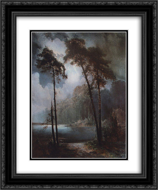 Lell 20x24 Black Ornate Wood Framed Art Print Poster with Double Matting by Savrasov, Aleksey