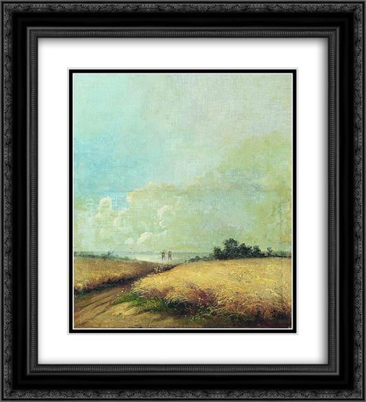 Summer 20x22 Black Ornate Wood Framed Art Print Poster with Double Matting by Savrasov, Aleksey