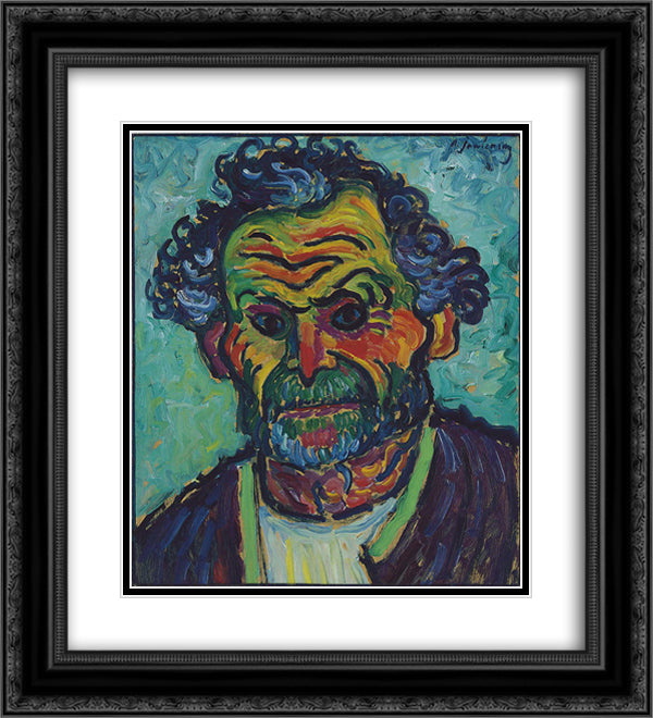 Bauer 20x22 Black Ornate Wood Framed Art Print Poster with Double Matting by von Jawlensky, Alexej