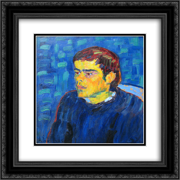 The Hunchback 20x20 Black Ornate Wood Framed Art Print Poster with Double Matting by von Jawlensky, Alexej