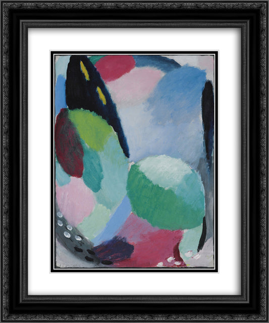 Variation Sonnenaufgang 20x24 Black Ornate Wood Framed Art Print Poster with Double Matting by von Jawlensky, Alexej