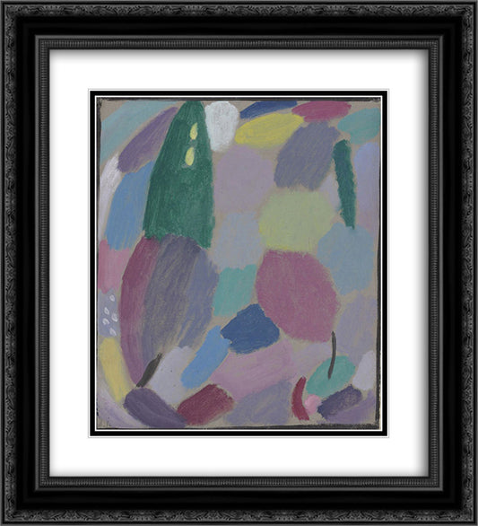 Variation Traumerei 20x22 Black Ornate Wood Framed Art Print Poster with Double Matting by von Jawlensky, Alexej