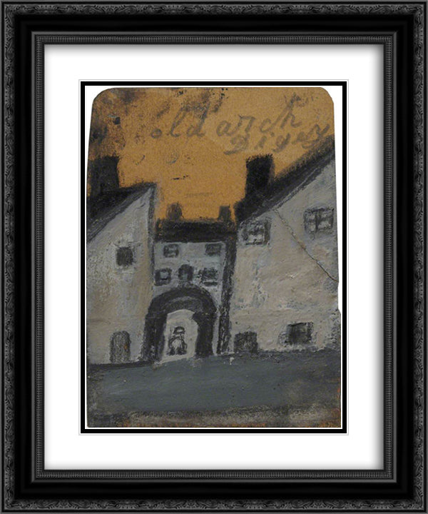 Old Arch Digey, St Ives 20x24 Black Ornate Wood Framed Art Print Poster with Double Matting by Wallis, Alfred