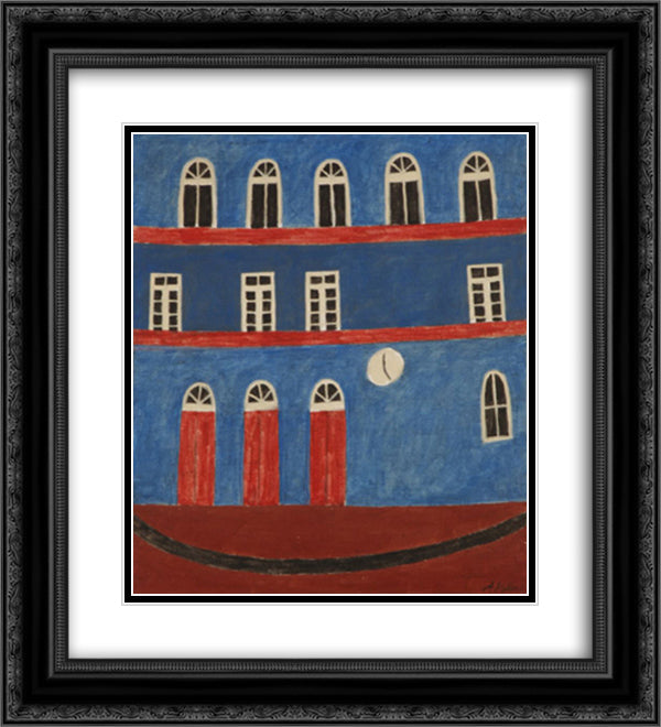 unknown title 20x22 Black Ornate Wood Framed Art Print Poster with Double Matting by Volpi, Alfredo