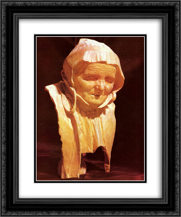 Grandmother 20x24 Black Ornate Wood Framed Art Print Poster with Double Matting by Zorn, Anders