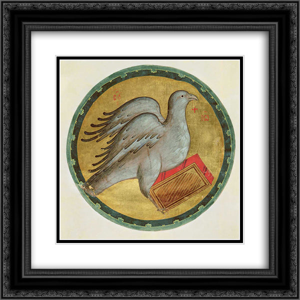 The Eagle of St. John the Evangelist 20x20 Black Ornate Wood Framed Art Print Poster with Double Matting by Rublev, Andrei