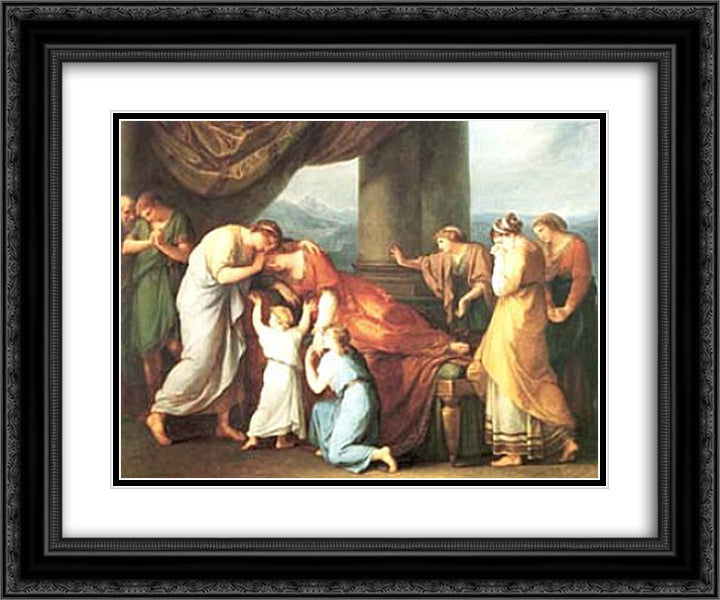 Alcestis 24x20 Black Ornate Wood Framed Art Print Poster with Double Matting by Kauffman, Angelica