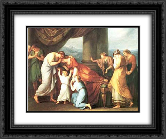 Alcestis 24x20 Black Ornate Wood Framed Art Print Poster with Double Matting by Kauffman, Angelica