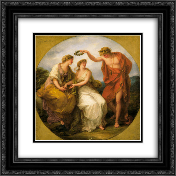 Beauty Directed by Prudence 20x20 Black Ornate Wood Framed Art Print Poster with Double Matting by Kauffman, Angelica