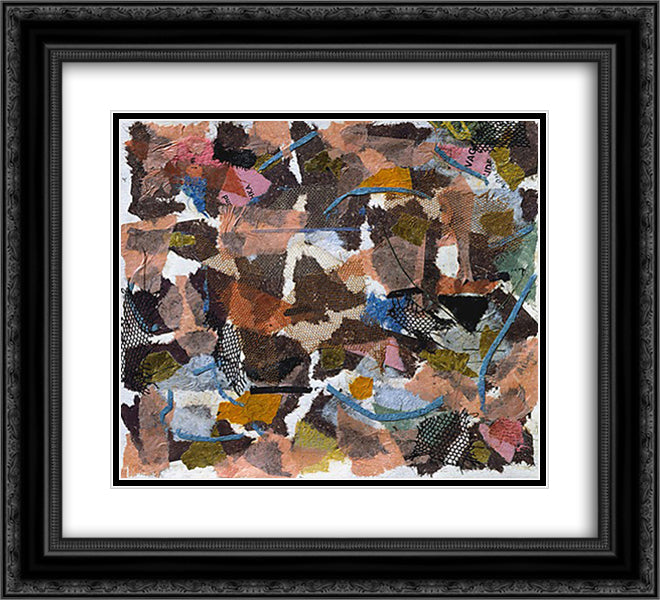 Number 319 22x20 Black Ornate Wood Framed Art Print Poster with Double Matting by Ryan, Anne