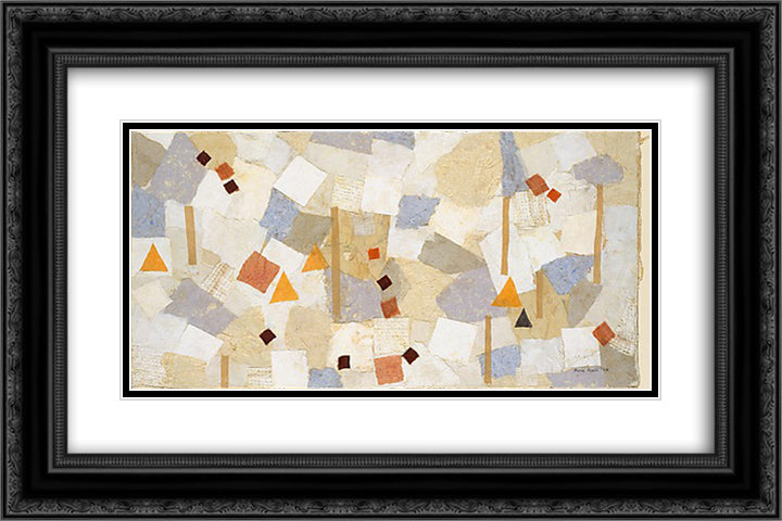 Number 547 24x16 Black Ornate Wood Framed Art Print Poster with Double Matting by Ryan, Anne