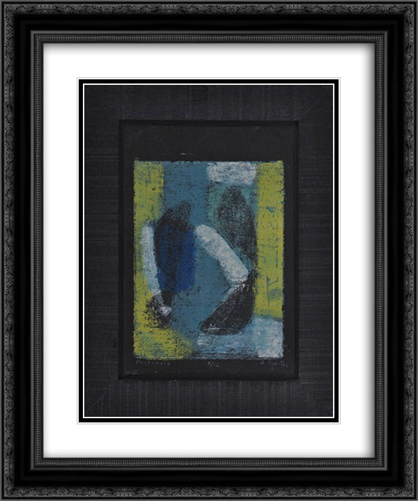 Pastorale 20x24 Black Ornate Wood Framed Art Print Poster with Double Matting by Ryan, Anne