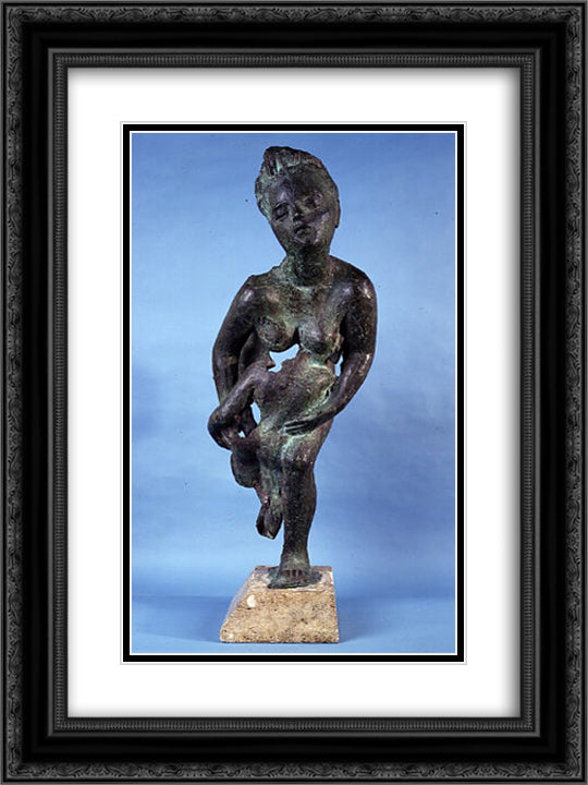 Niobe 18x24 Black Ornate Wood Framed Art Print Poster with Double Matting by Raphael, Antonietta