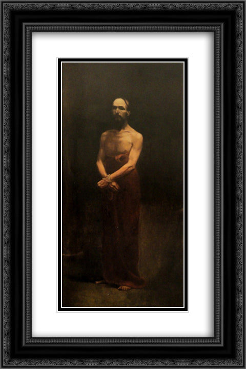 Ecce Homo 16x24 Black Ornate Wood Framed Art Print Poster with Double Matting by Carneiro, Antonio