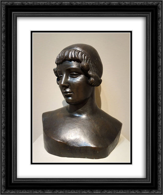 Bust of Venus 20x24 Black Ornate Wood Framed Art Print Poster with Double Matting by Maillol, Aristide