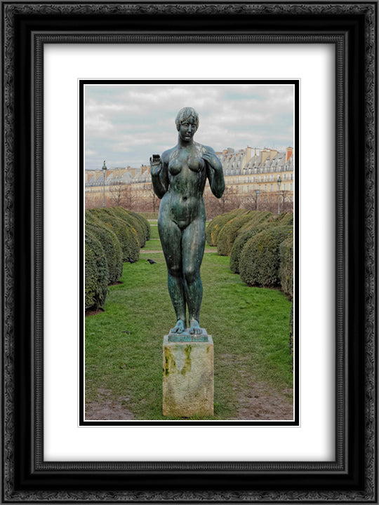 Venus 18x24 Black Ornate Wood Framed Art Print Poster with Double Matting by Maillol, Aristide