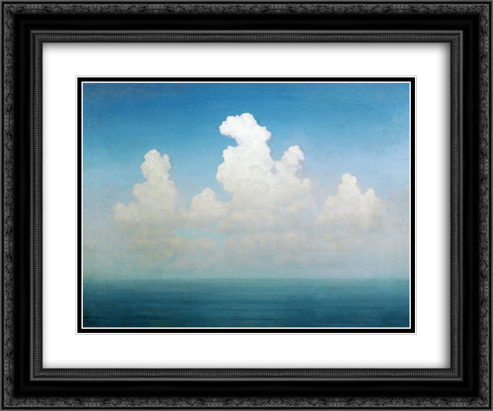 Cloud 24x20 Black Ornate Wood Framed Art Print Poster with Double Matting by Kuindzhi, Arkhip