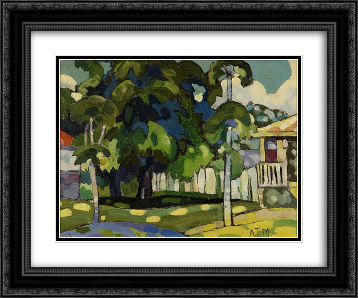 Landscape 24x20 Black Ornate Wood Framed Art Print Poster with Double Matting by Manookian, Arman