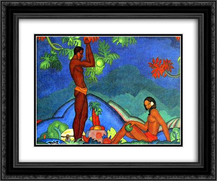 unknown title 24x20 Black Ornate Wood Framed Art Print Poster with Double Matting by Manookian, Arman