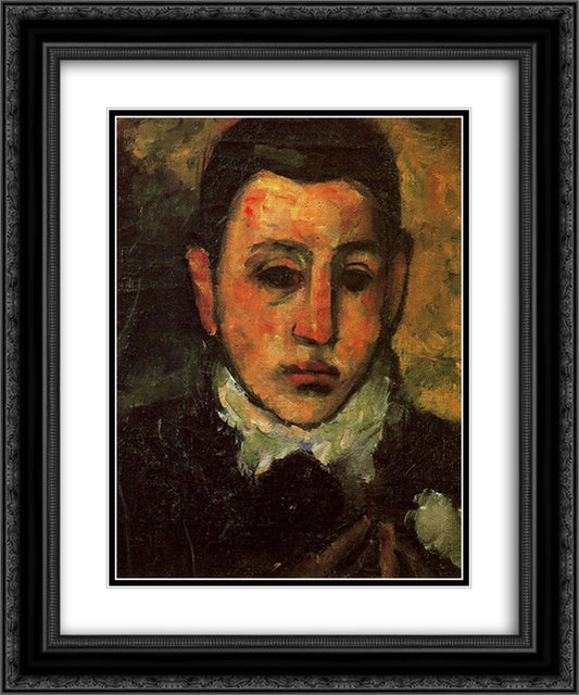 Self-Portrait at the Age of Nine 20x24 Black Ornate Wood Framed Art Print Poster with Double Matting by Gorky, Arshile