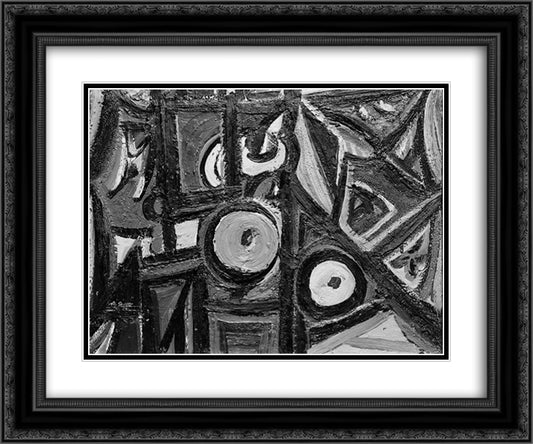 Still Life (Composition No. 7) 24x20 Black Ornate Wood Framed Art Print Poster with Double Matting by Gorky, Arshile