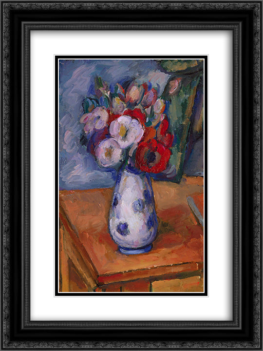 Still Life of Flower 18x24 Black Ornate Wood Framed Art Print Poster with Double Matting by Gorky, Arshile