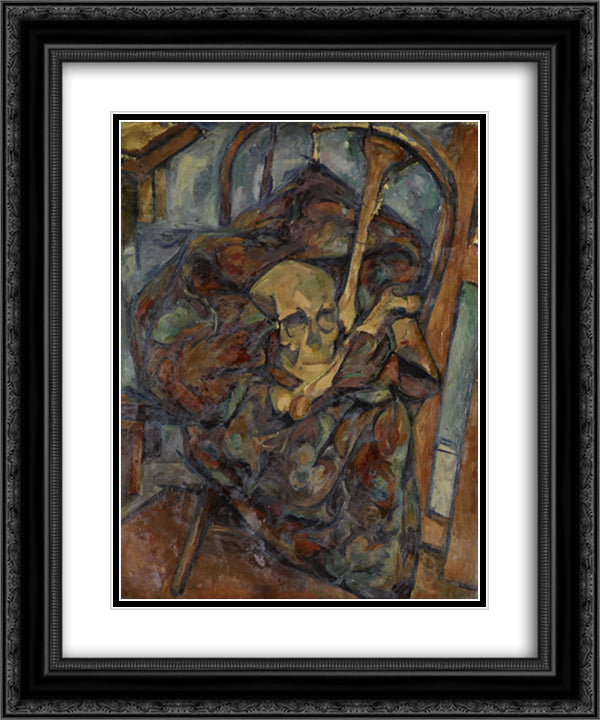 Still Life with Skull 20x24 Black Ornate Wood Framed Art Print Poster with Double Matting by Gorky, Arshile