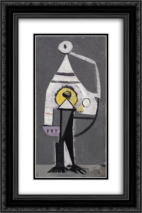 The Barber (Composition No. 5) 16x24 Black Ornate Wood Framed Art Print Poster with Double Matting by Gorky, Arshile