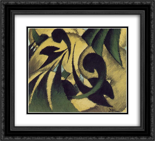 Nature Symbolized 22x20 Black Ornate Wood Framed Art Print Poster with Double Matting by Dove, Arthur