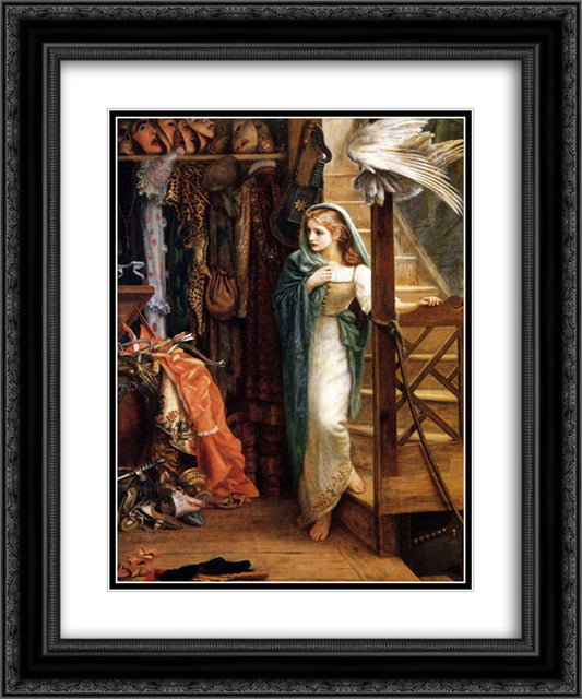 The Property Room 20x24 Black Ornate Wood Framed Art Print Poster with Double Matting by Hughes, Arthur