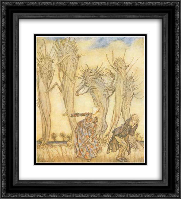 And that is the story of Mr. and Mrs. Vinegar 20x22 Black Ornate Wood Framed Art Print Poster with Double Matting by Rackham, Arthur