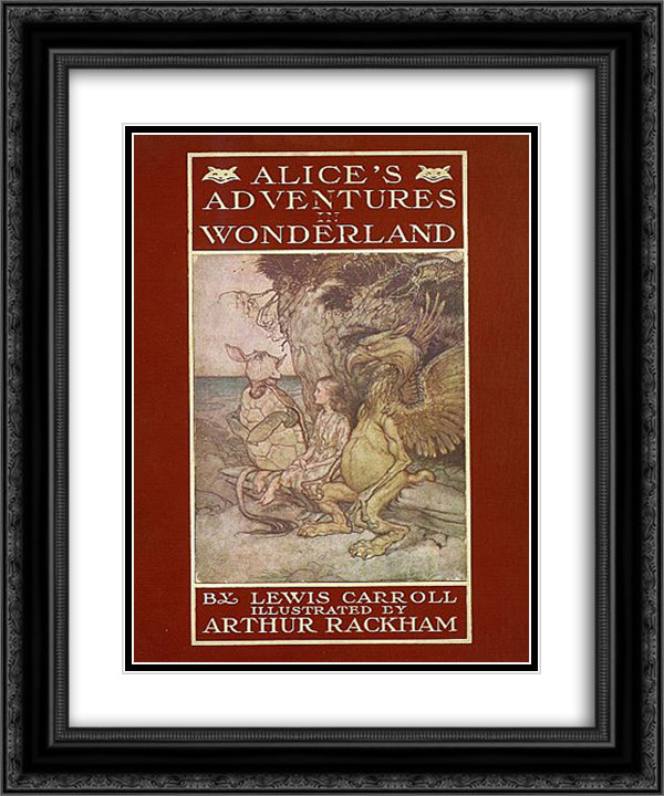 Cover 20x24 Black Ornate Wood Framed Art Print Poster with Double Matting by Rackham, Arthur