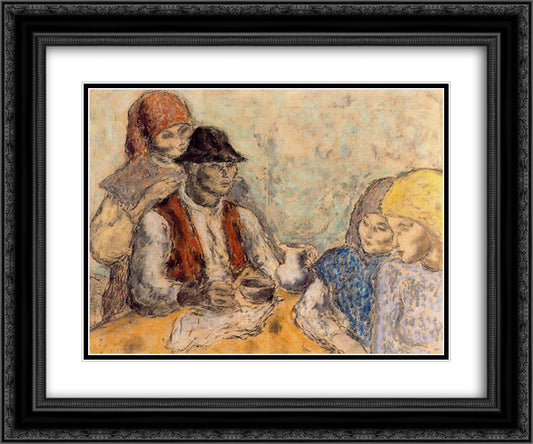 Cover for the magazine Vieiros (No. 2) 24x20 Black Ornate Wood Framed Art Print Poster with Double Matting by Souto, Arturo