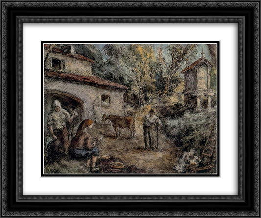 Galicia 24x20 Black Ornate Wood Framed Art Print Poster with Double Matting by Souto, Arturo
