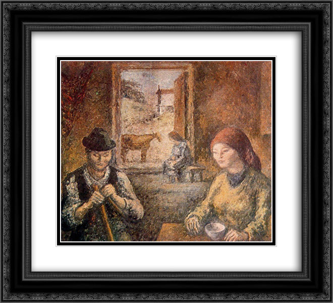 Galician interior 22x20 Black Ornate Wood Framed Art Print Poster with Double Matting by Souto, Arturo