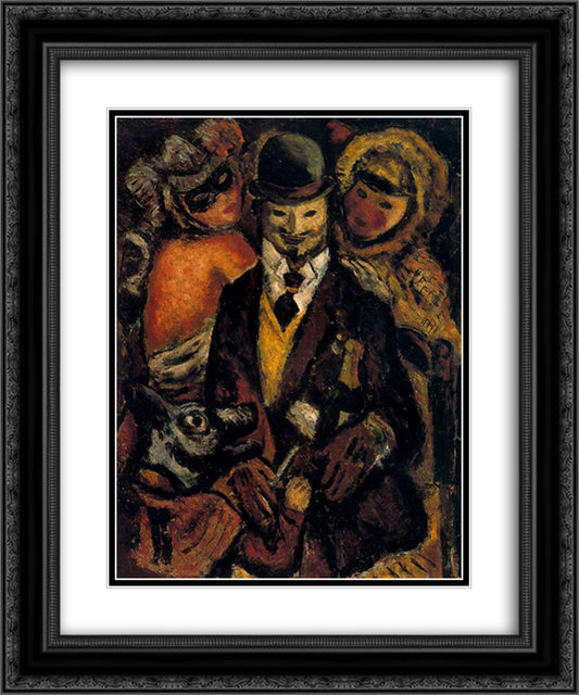I go 20x24 Black Ornate Wood Framed Art Print Poster with Double Matting by Souto, Arturo