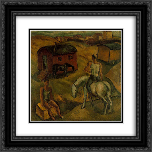 Nonsense 20x20 Black Ornate Wood Framed Art Print Poster with Double Matting by Souto, Arturo