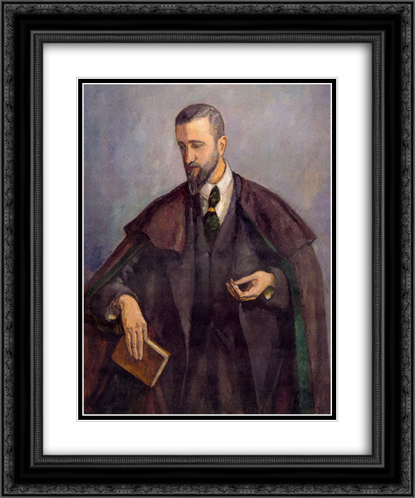 Portrait of a man 20x24 Black Ornate Wood Framed Art Print Poster with Double Matting by Souto, Arturo