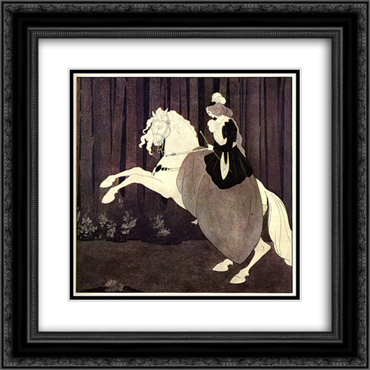 Chopin 20x20 Black Ornate Wood Framed Art Print Poster with Double Matting by Beardsley, Aubrey