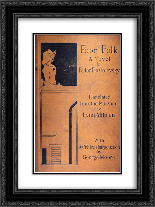 Poor Folk by Dostoievsky 18x24 Black Ornate Wood Framed Art Print Poster with Double Matting by Beardsley, Aubrey