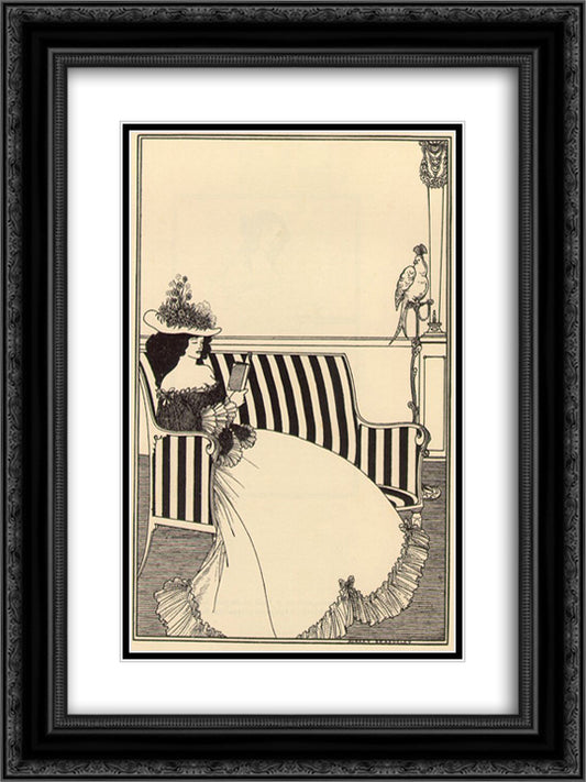 Smithers 18x24 Black Ornate Wood Framed Art Print Poster with Double Matting by Beardsley, Aubrey