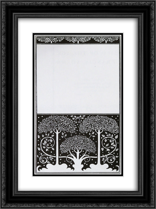 Title page of Grey Ross 18x24 Black Ornate Wood Framed Art Print Poster with Double Matting by Beardsley, Aubrey
