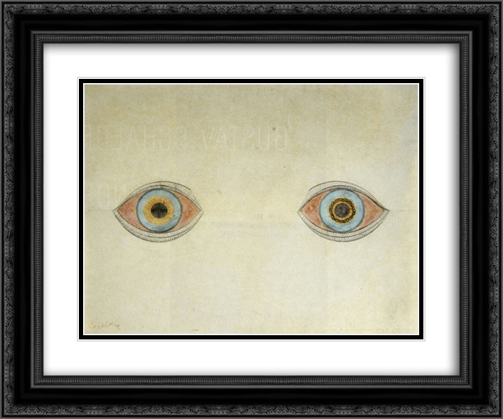 My Eyes in the Time of Apparition 24x20 Black Ornate Wood Framed Art Print Poster with Double Matting by Natterer, August
