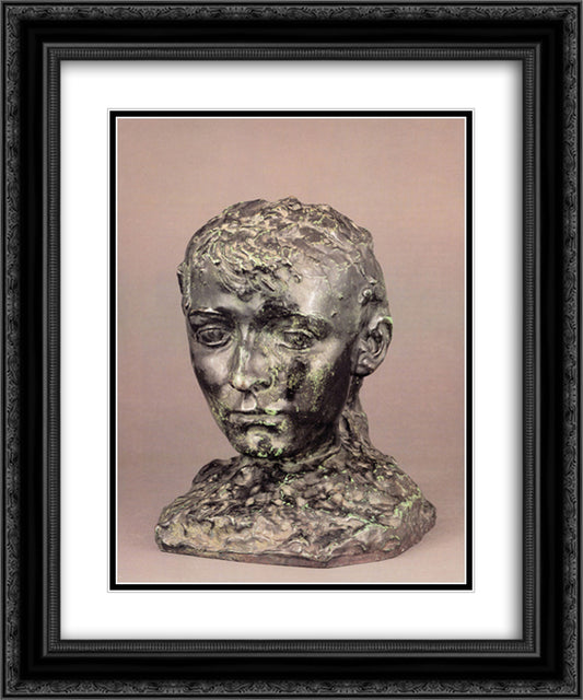 Camille Claudel 20x24 Black Ornate Wood Framed Art Print Poster with Double Matting by Rodin, Auguste