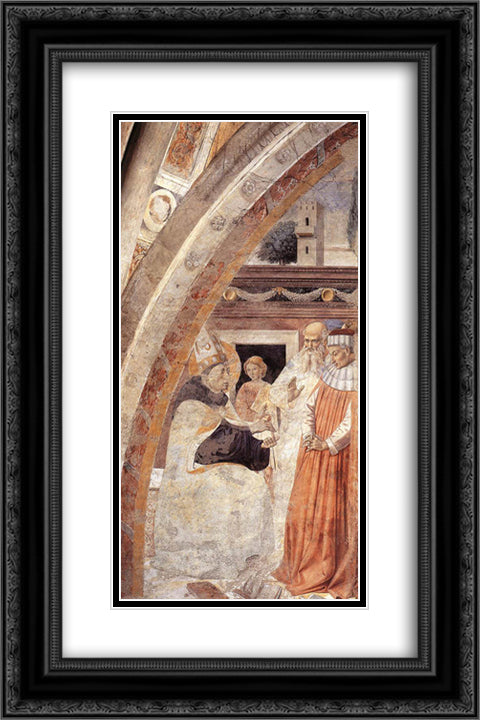 Conversion of the Heretic 16x24 Black Ornate Wood Framed Art Print Poster with Double Matting by Gozzoli, Benozzo
