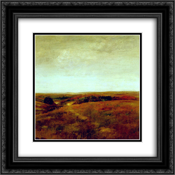 October 20x20 Black Ornate Wood Framed Art Print Poster with Double Matting by Chase, William Merritt