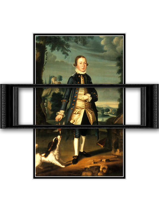 David Hall 18x24 Black Ornate Wood Framed Art Print Poster with Double Matting by Williams, William