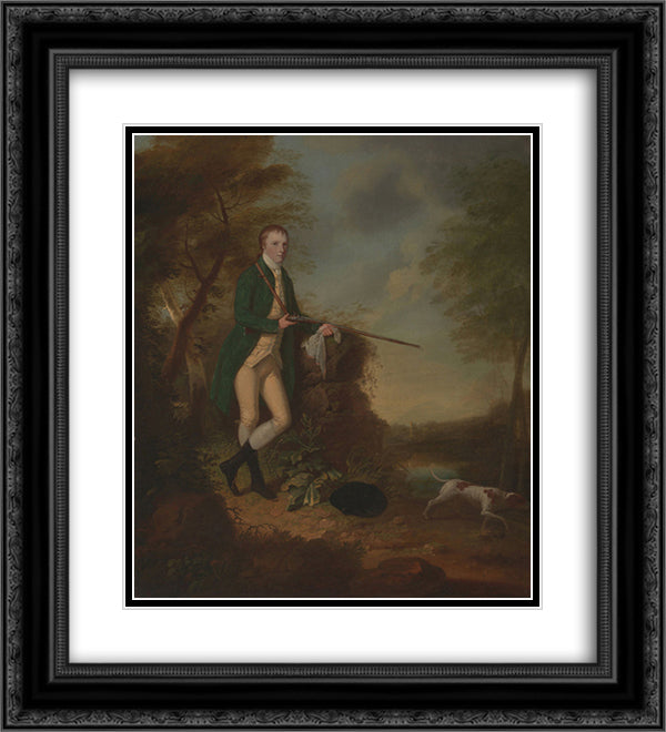 Gilbert McHutchin 20x22 Black Ornate Wood Framed Art Print Poster with Double Matting by Williams, William