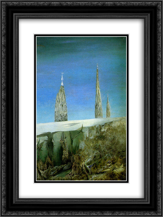 Fata Alaska 18x24 Black Ornate Wood Framed Art Print Poster with Double Matting by Paalen, Wolfgang