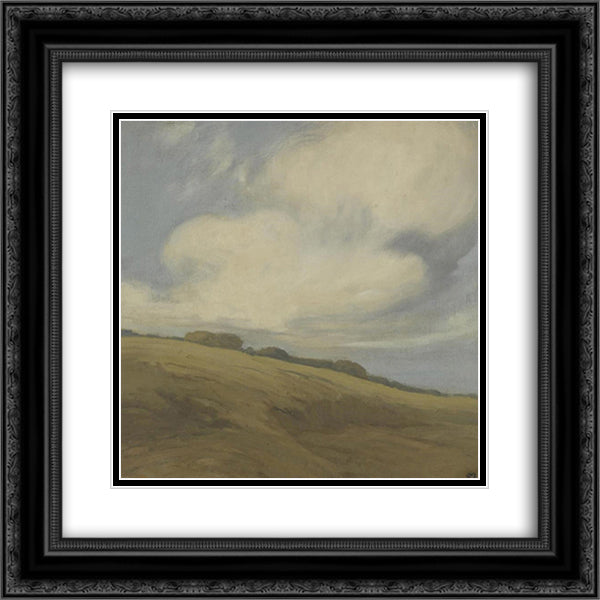 Clouds over a California hillside 20x20 Black Ornate Wood Framed Art Print Poster with Double Matting by Martinez, Xavier